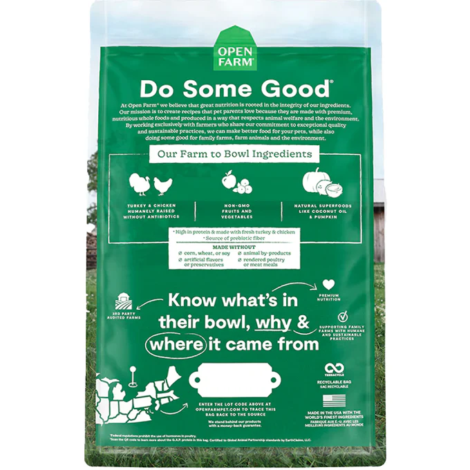 Open Farm Homestead Turkey & Chicken Dry Cat Food - 4lbs - Image 2