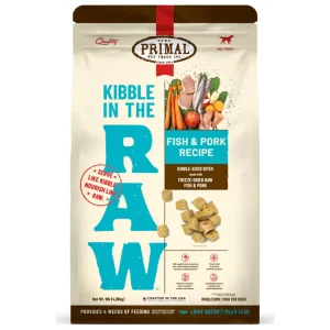 Primal Kibble in the Raw Fish & Pork Dog Food