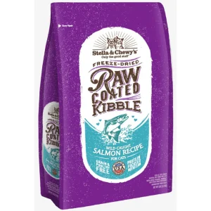 Stella & Chewy's Raw Coated Wild-Caught Salmon Recipe Cat Kibble - 5lbs
